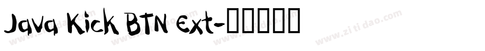 Java Kick BTN Ext字体转换